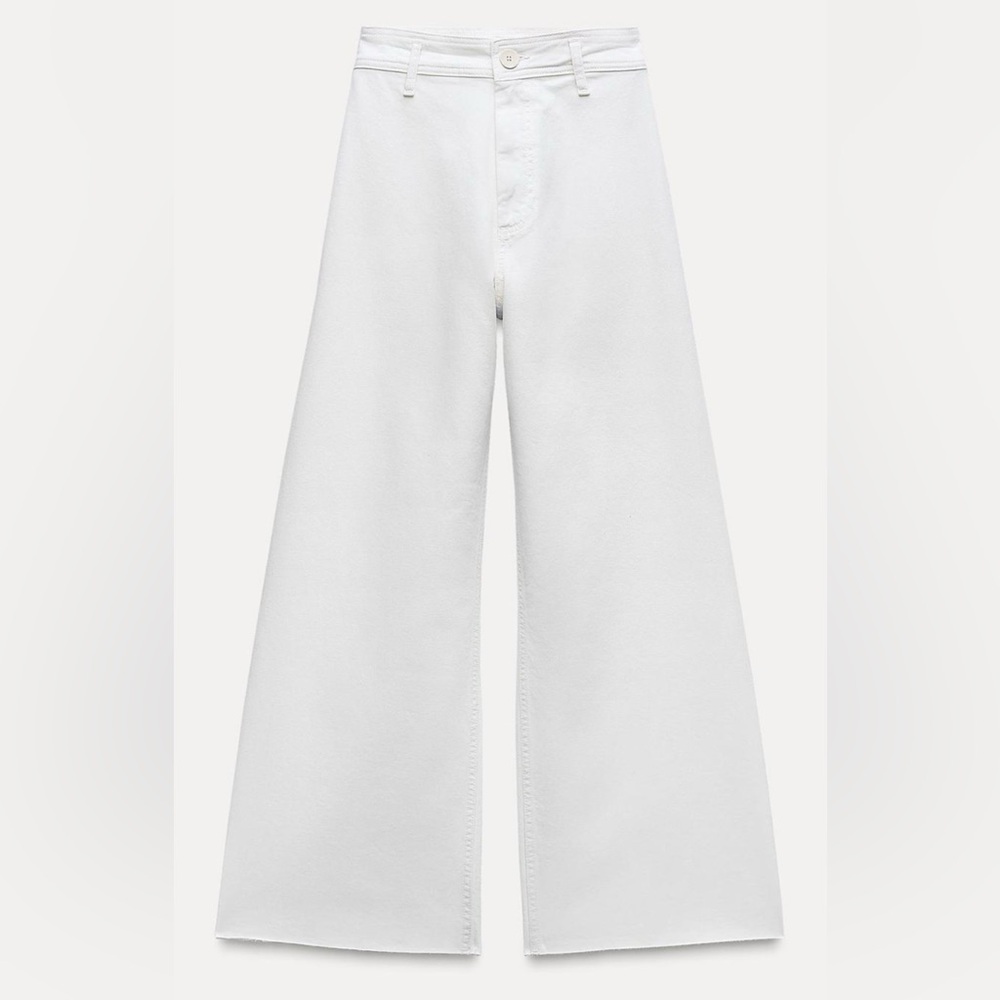Zara Marine Straight High Rise Jeans